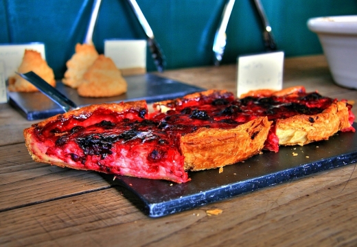 Alcune fette di torta ai Borough Markets di Londra