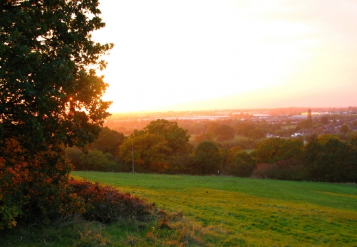 Tramonto visto da Horsenden Hill, Ealing, Londra