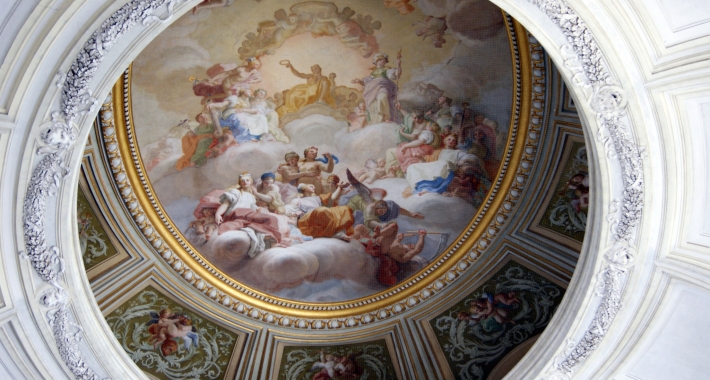 Una cupola della Reggia di Caserta