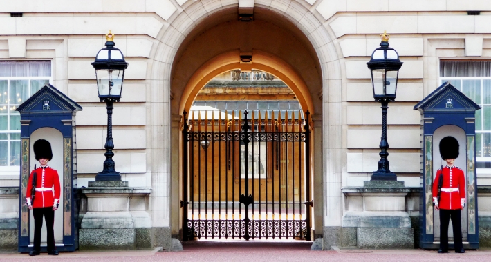 Buckingham Palace e le sue guardie. Londra