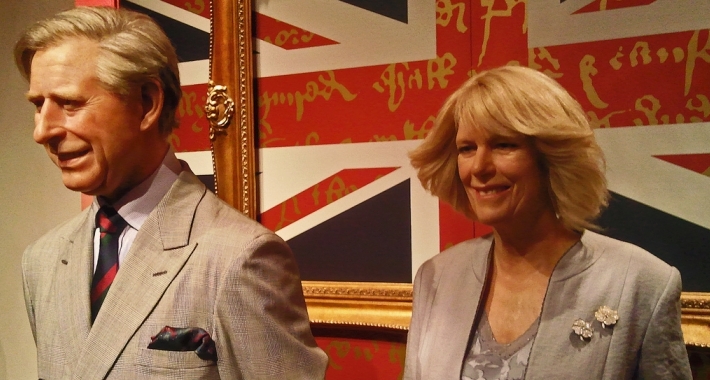 Principe Carlo e Camilla del Museo delle cere Madame Tussauds di Londra