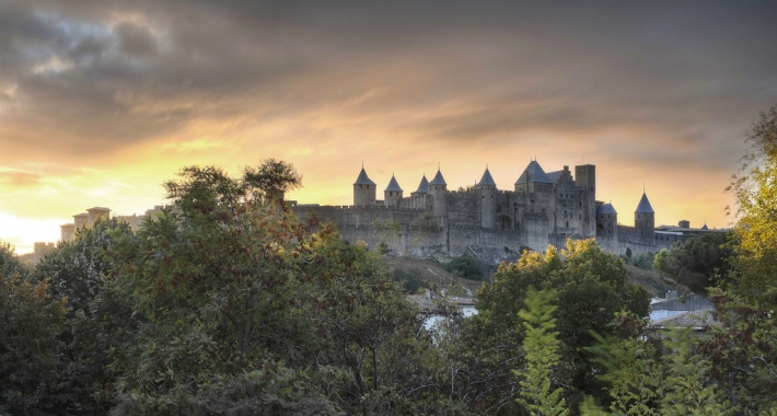 Vista panoramica di Carcassonne