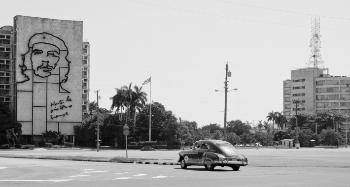 Il grande murales di Che Guevara della Plaza de la Revolución a Cuba