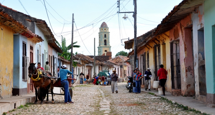 Una via di Trinidad, Cuba.