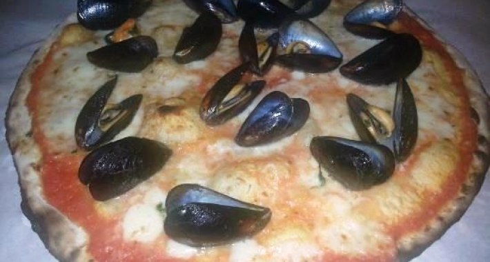 Pizza con le cozze