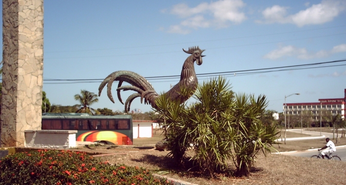 Il Gallo di Morón, simbolo della città.