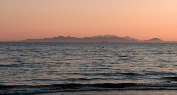 Golfo di Follonica al tramonto