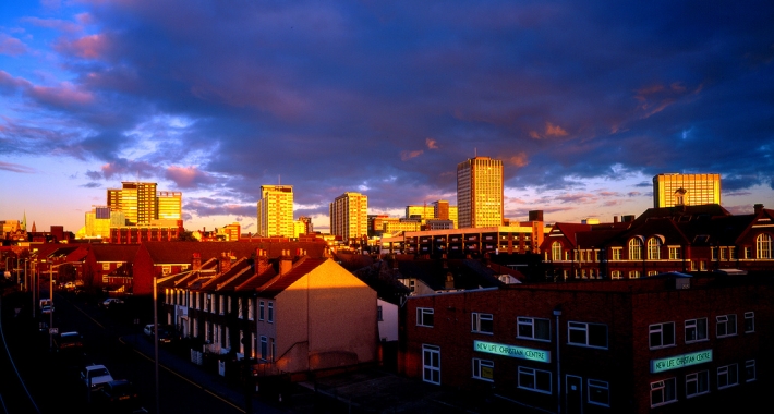 Croydon al tramonto