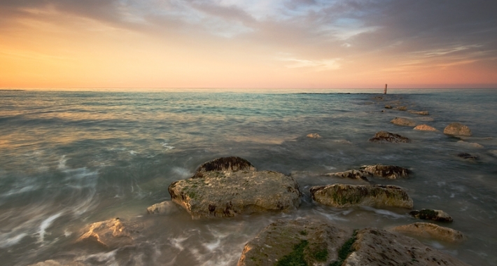 Mare di Senigallia al tramonto