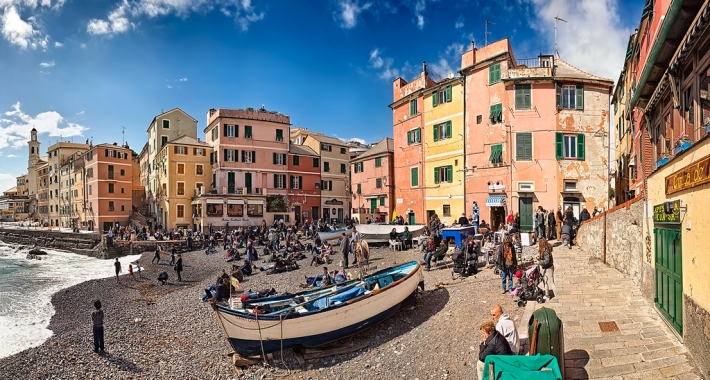 Boccadasse, Genova, Italia - Panorama