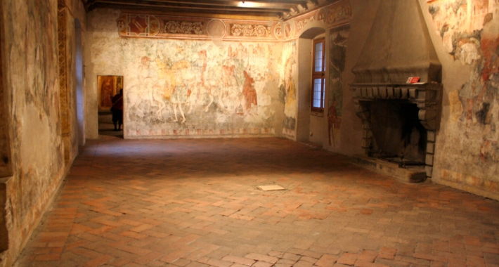 Interno del castello di Malpaga