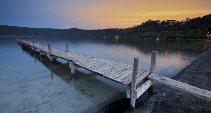 Sera di primavera al Lago Albano