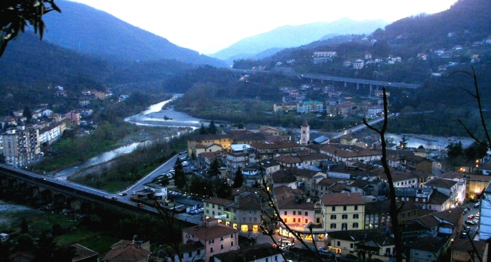 Aulla, vista dall'alto