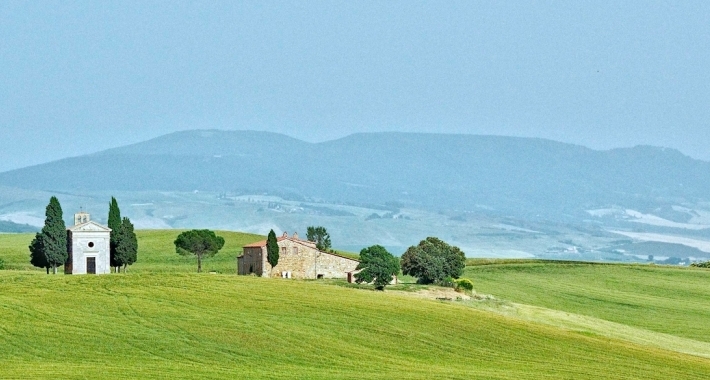 Chiesa di Vitaleta, San Quirico d'Orcia, Siena, Toscana