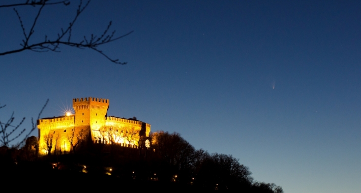 Il Castello di Gradara di notte