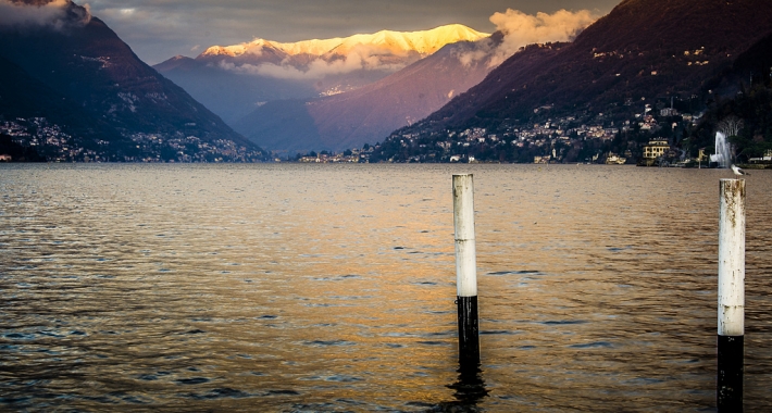 Tramonto sul Lago di Como