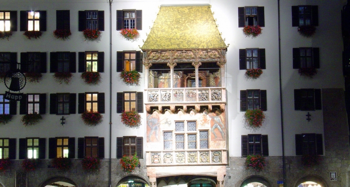 il Tettuccio d'oro, simbolo della città di Innsbruck